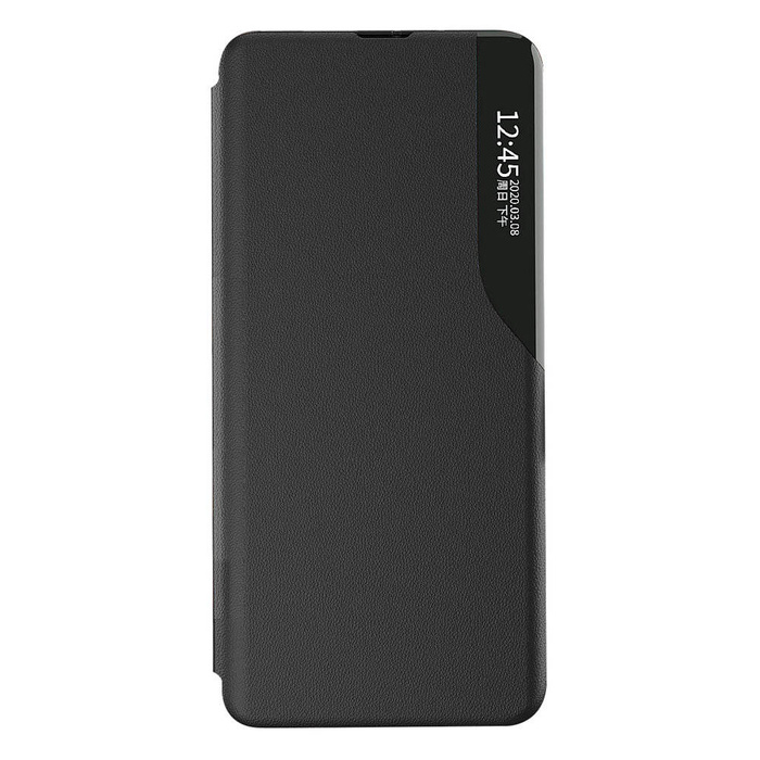 Eco Leather View Case elegancki futerał etui z klapką i funkcją podstawki Xiaomi Redmi Note 11T 5G / Redmi Note 11S 5G / Poco M4 Pro 5G  czarny