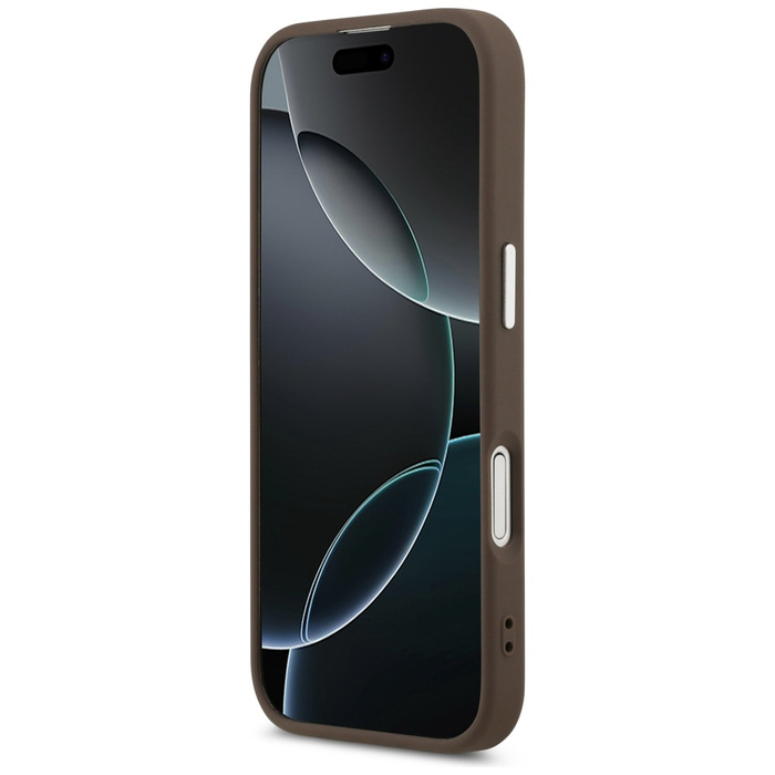 Etui Guess Classic Logo MagSafe do       iPhone 17 brązowy