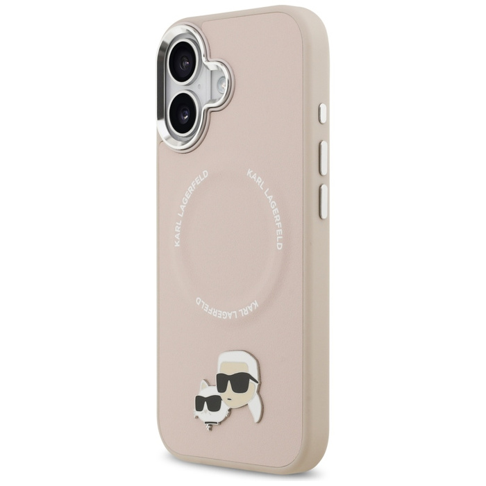 Etui Karl Lagerfeld Karl & Choupette     Pins MagSafe do iPhone 17 różowy