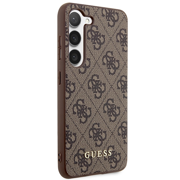 Etui Guess GUHCS24MG4GFBR Samsung Galaxy S24 Plus S926 brązowy/brown hard case 4G Metal Gold Logo Case