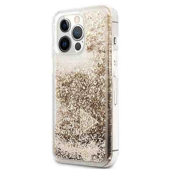 Etui GUESS Apple iPhone 14 Pro Max Glitter Charms Złoty Hardcase
