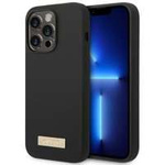 Etui GUESS Apple iPhone 14 Pro Silicone Logo Plate MagSafe Czarny Hardcase