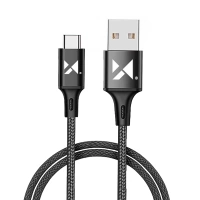 Wozinsky kabel USB - USB Typ C 2,4A 1m czarny (WUC-C1B)