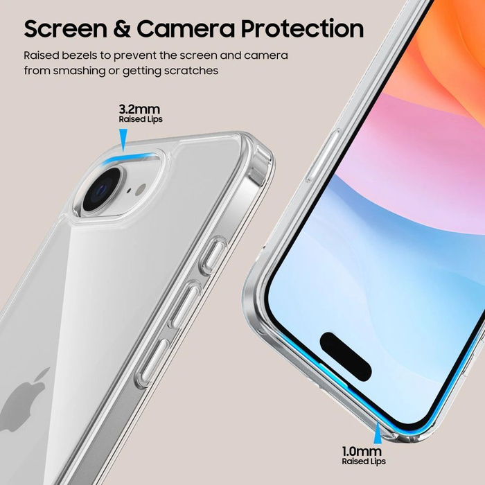 Etui TECH-PROTECT FLEXAIR HYBRID NOTHING PHONE 3A CLEAR