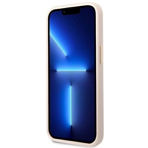 Etui GUESS Apple iPhone 14 Pro Max 4G Vintage Gold Logo Różowy Hardcase