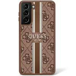 Etui Guess GUHCS23LP4RPSW S23 Ultra S918 brązowy/brown hardcase 4G Printed Stripe Case