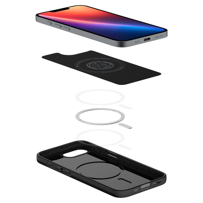 ETUI SPIGEN IPHONE 16E THIN FIT MAG MAGSAFE CZARNE