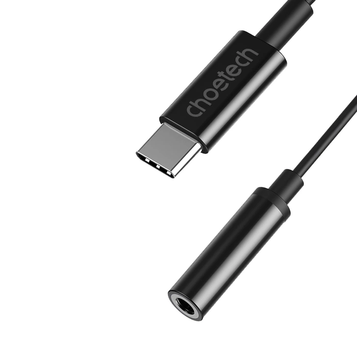 Adapter Choetech AUX003 USB-C do 3.5mm Audio Jack Adapter (czarny)