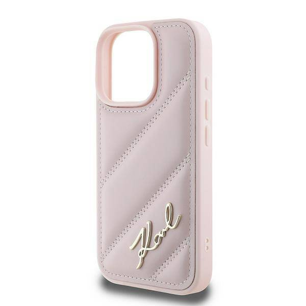 Etui Karl Lagerfeld iPhone 16 Pro Max 6.9" różowy/pink hardcase Quilted Signature