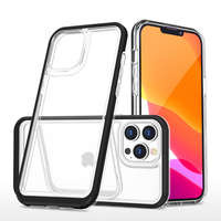 Etui Clear 3in1 Etui iPhone 14 Pro Max Silikonowy Pokrowiec Z Ramką Czarnecase