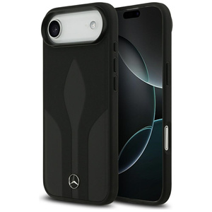 Etui Mercedes Leather The Move MagSafe   do iPhone 17 Air czarny