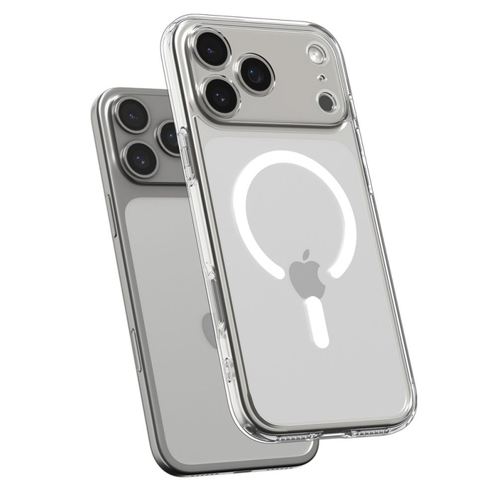 ETUI SPIGEN IPHONE 17 PRO ULTRA HYBRID MAG MAGSAFE CLEAR/WHITE