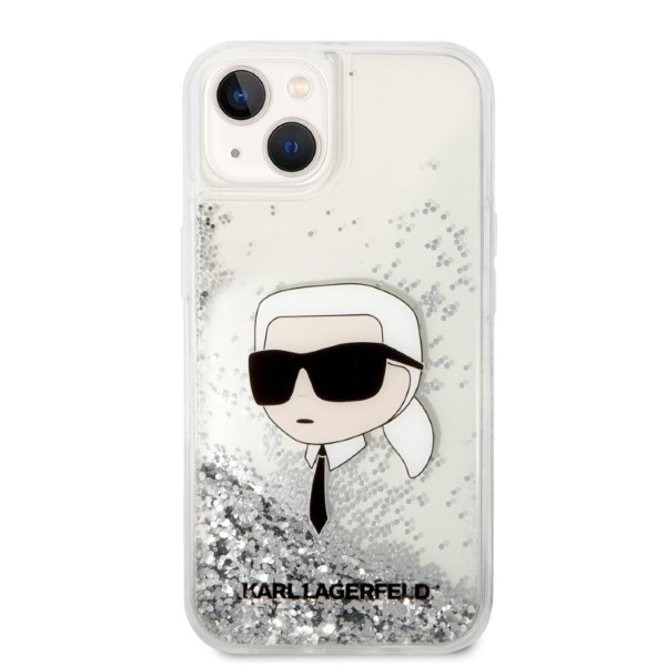 Etui Karl Lagerfeld Klhcp14mlnkhch Iphone 14 Plus 6,7" Srebrny/silver Hardcase Glitter Karl Head Case