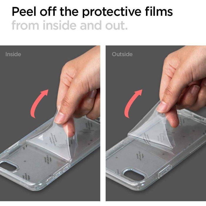 Etui Spigen iPhone SE 2022 2020 7 8 Ultra Hybrid Przezroczyste Clear Przezroczysty + Szkło Spigen Glas.Tr Slim