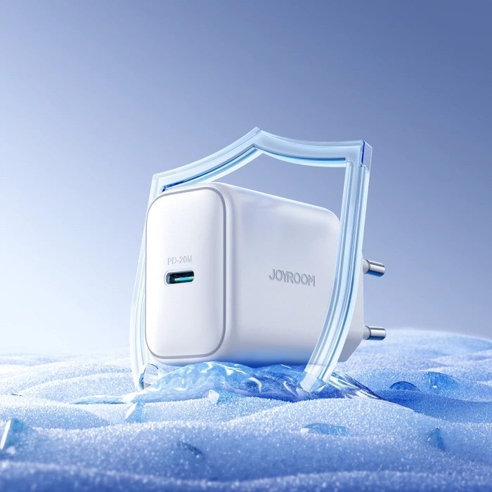 Ładowarka Joyroom JR-TCF20 sieciowa USB-C PD 20W - biała + kabel USB-C / Lightning 1m