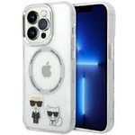 Etui Karl Lagerfeld iPhone 14 Pro 6,1" hardcase przeźroczysty/transparent Karl & Choupette Aluminium Magsafe