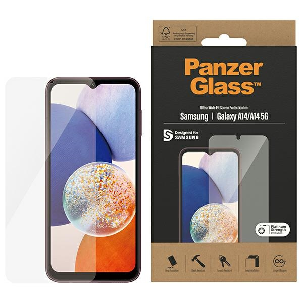 Szkło Hartowane PanzerGlass Ultra-Wide Fit Sam A14 5G A146 / A14 A145 Screen Protection 7321