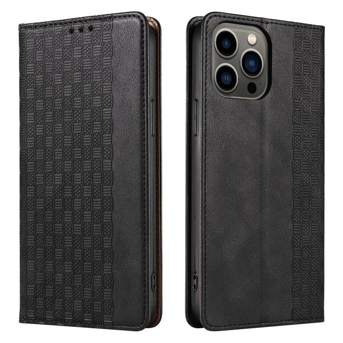 Magnet Strap Case etui Samsung Galaxy S23 pokrowiec z klapką portfel mini smycz podstawka czarne