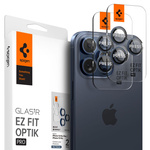 OSŁONA APARATU SPIGEN IPHONE 15 PRO/ 15 PRO MAX / 17 PRO / 17 PRO MAX  OPTIK.TR ”EZ FIT” 2-PACK BLUE TITANIUM