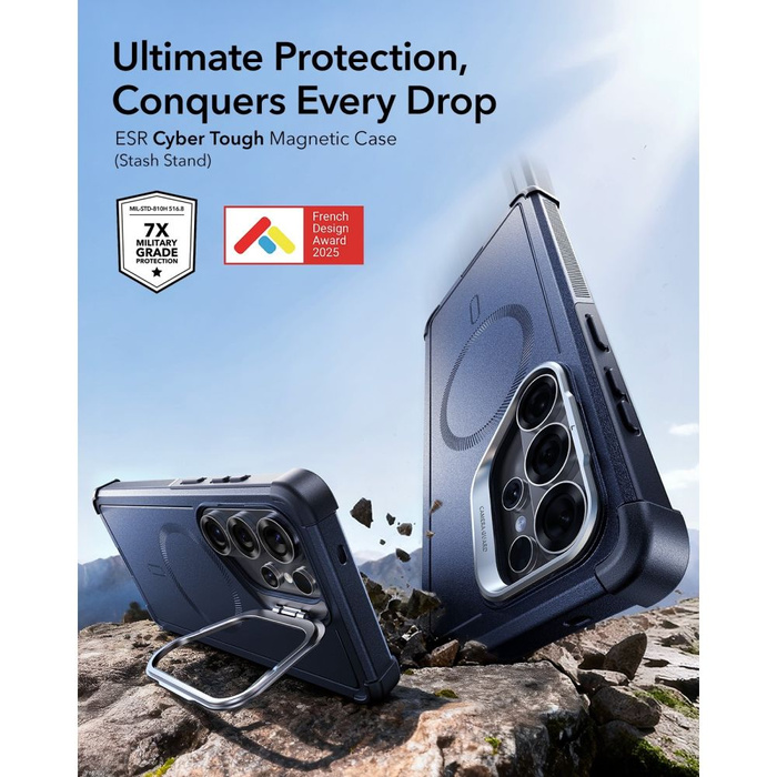 ESR CYBER TOUGH KICKSTAND MAGSAFE GALAXY S26 ULTRA BLACK