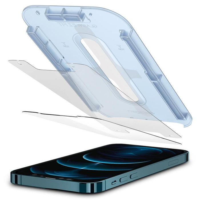 Szkło Hartowane SPIGEN iPhone 12 Pro Max Glas.tr ”ez Fit” 2-pack 