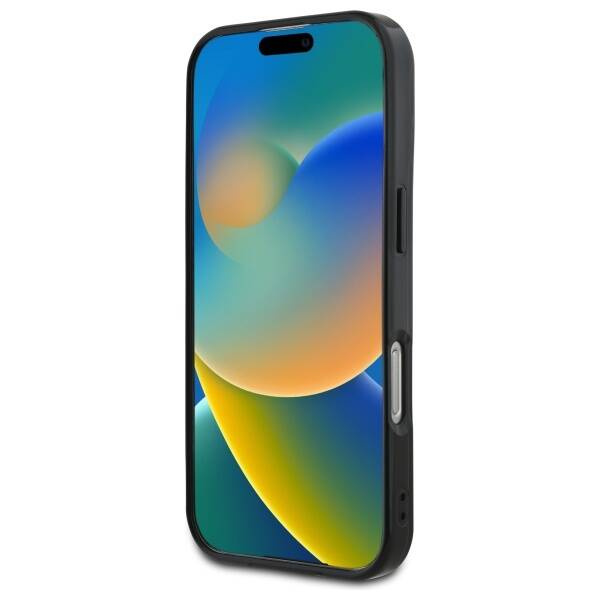 Etui Mercedes iPhone 16 Pro  6.3" czarny/black hardcase MB Double Layer Crossed Lines MagSafe