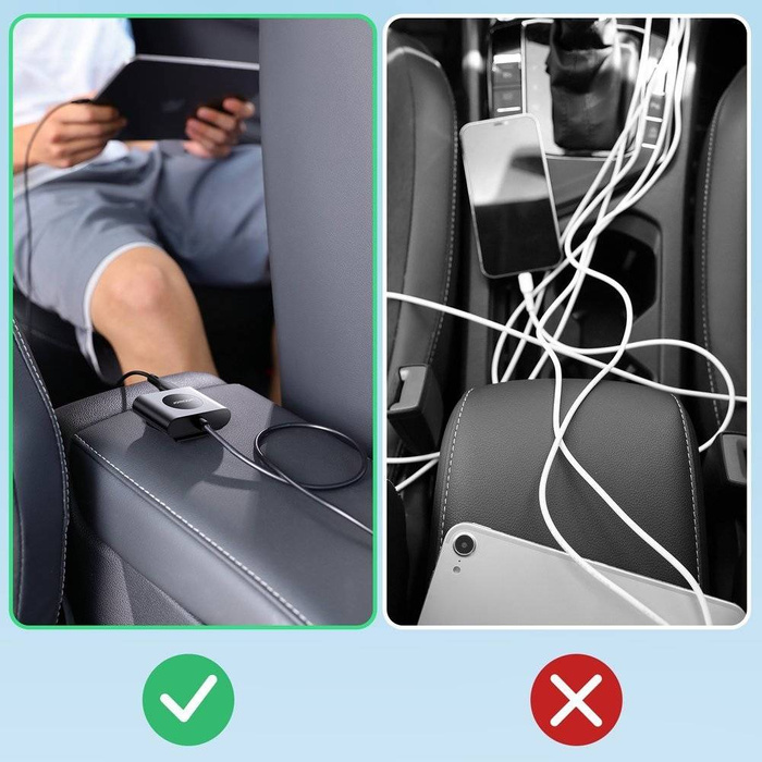 Joyroom ładowarka samochodowa 2xPD + 2xQC3.0 75W 1,5m czarna (JR-CL05)