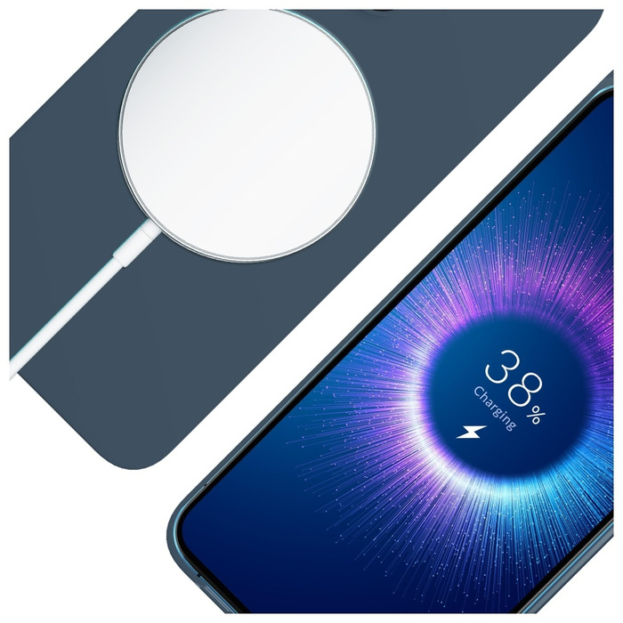 Etui 3MK Hardy MagSilicone do Apple      iPhone 15 Pro Max niebieski