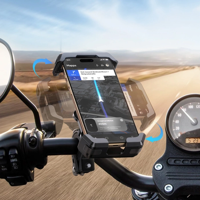 Uchwyt Joyroom JR-ZS428 wstrząsoodporny na kierownicę motocykl rower hulajnoga - czarny