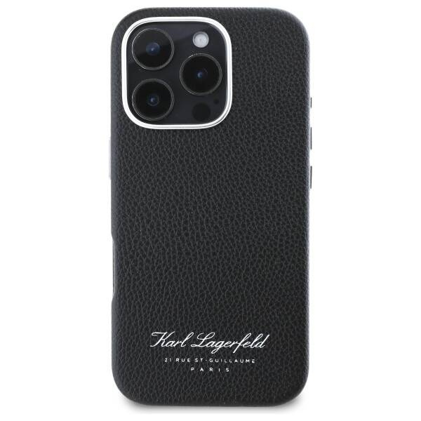 Etui Karl Lagerfeld iPhone 16 Pro 6,3" hardcase czarny/black hotel RSG