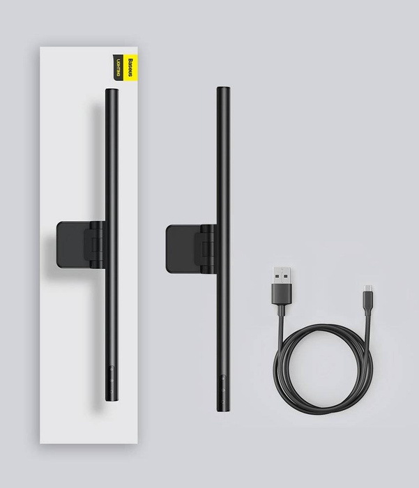Baseus i-wok lampka LED na monitor do pulpitu oświetlenie ekranu czarny (DGIWK-B01)