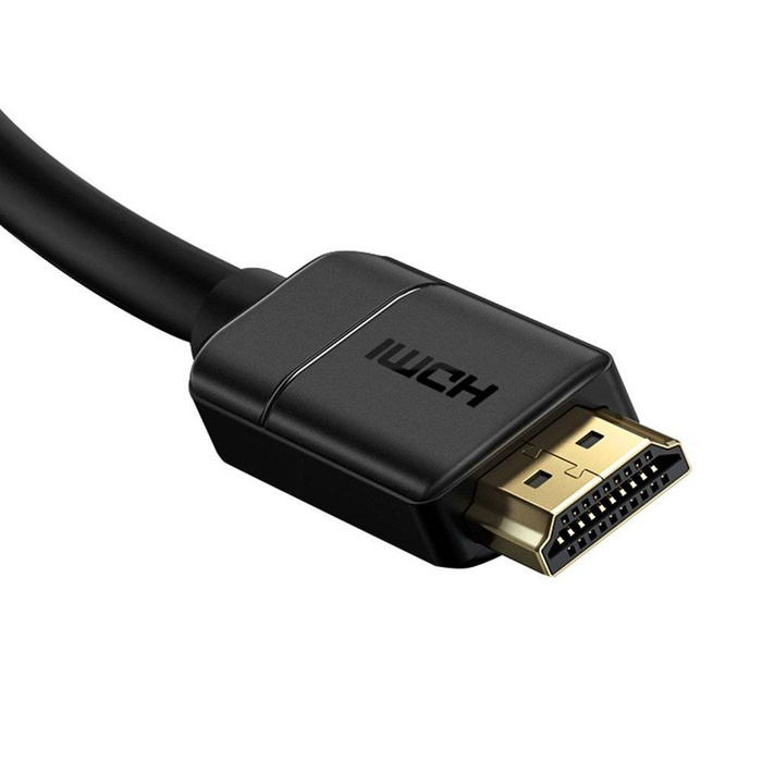Baseus kabel przewód HDMI 2.0 4K 30 Hz 3D HDR 18 Gbps 8m czarny (CAKGQ-E01)