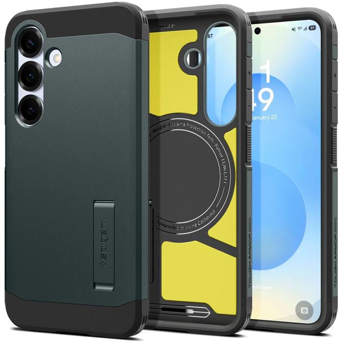 Etui SPIGEN TOUGH ARMOR MAGSAFE GALAXY S25 ABYSS GREEN