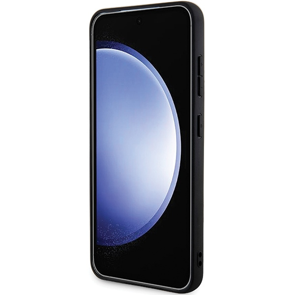 Etui Ferrari FEHMS24MP3BAK Samsung Galaxy S24+ S926 czarny/black hardcase Hot Stamp V Lines MagSafe Case