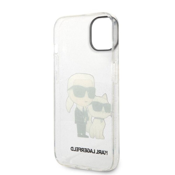 Etui KARL LAGERFELD Apple iPhone 14 Plus IML GLIT NFT Karl&Choupette Bezbarwny Hardcase