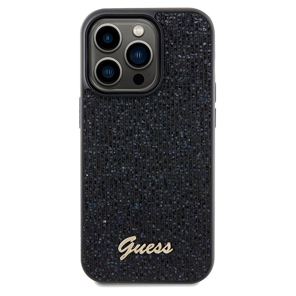 Etui Guess GUHCP14XPMSDGSK iPhone 14 Pro Max 6.7" czarny/black hardcase Disco Metal Script Case