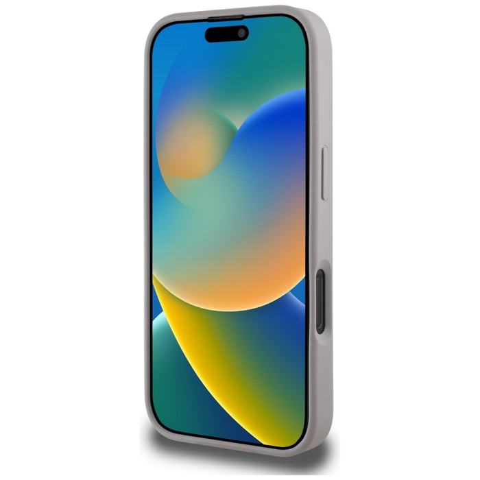 Etui Guess Grained Roses Big 4G logo do  iPhone 16 Pro Max fioletowy