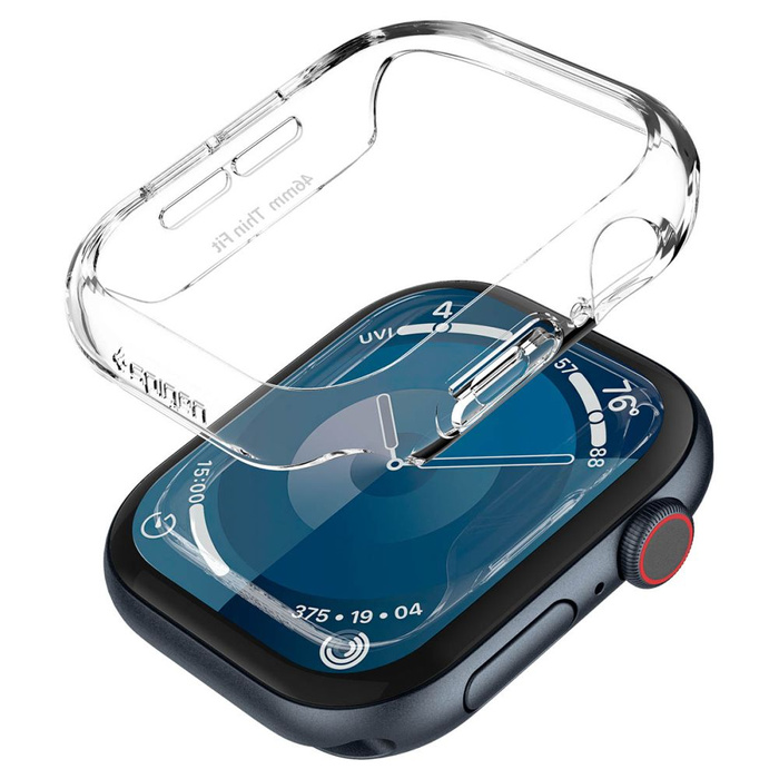 ETUI SPIGEN THIN FIT APPLE WATCH 10 (46 MM) CRYSTAL CLEAR