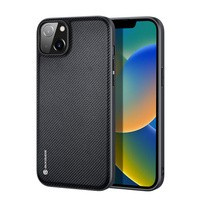 Dux Ducis Fino etui pokrowiec pokryty nylonowym materiałem iPhone 14 Max czarny