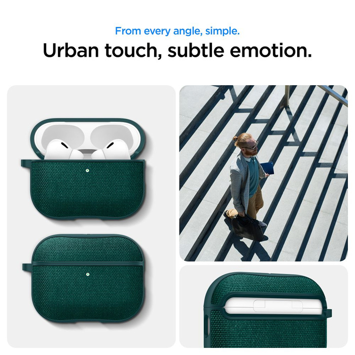 ETUI SPIGEN AIRPODS PRO 3 URBAN FIT MIDNIGHT GREEN