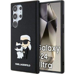Etui Karl Lagerfeld KLHCS24L3DRKCNK Samsung Galaxy S24 Ultra S928 czarny/black hardcase 3D Rubber Karl&Choupette Case