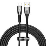 Baseus Glimmer Series kabel do szybkiego ładowania USB-A - USB-C 100W 480Mb/s 6A 2m czarny