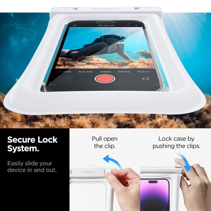Etui Spigen A610 Universal Waterproof Float Case White Case