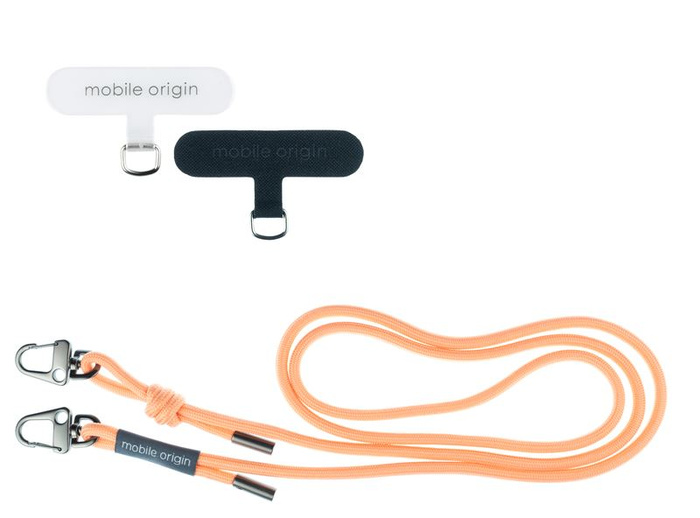Mobile Origin Lanyard rope 6 mm, Peach Fuzz, 82 - 163cm