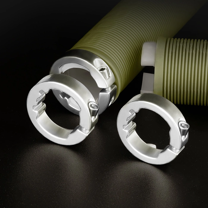 Gripy rowerowe Rockbros chwyty skręcane antypoślizgowe - zielone