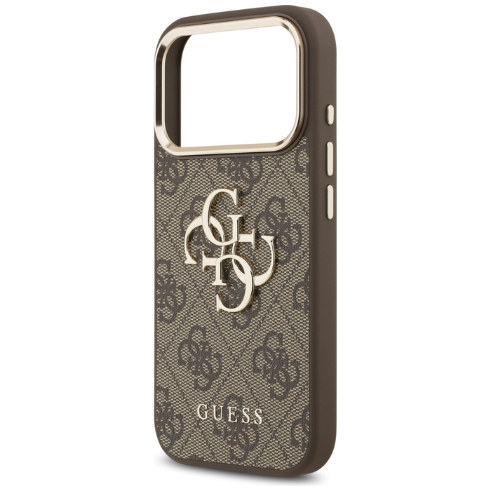 Etui Guess 4G Big 4G Classic Logo do     iPhone 17 Pro Max brązowy złoty