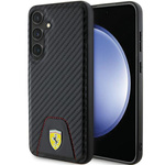 Etui FerrariFEHCS24MN3PUK Samsung Galaxy S24+ S926 czarny/black hardcase Carbon Stitched Bottom Case