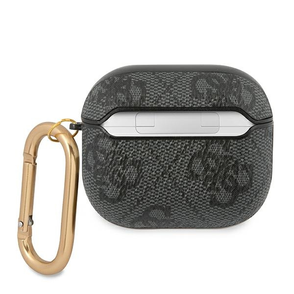 Etui GUESS Apple AirPods 3 Cover 4G Script Metal Collection Szary Case