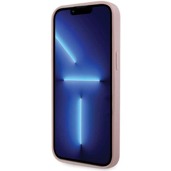 Etui Guess GUHCP14XHDGTPP iPhone 14 Pro Max 6.7" różowy/pink hardcase Rhinestone Triangle Case