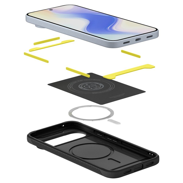 ETUI SPIGEN GOOGLE PIXEL 10 / 10 PRO RUGGED ARMOR MAG MAGSAFE MATTE BLACK